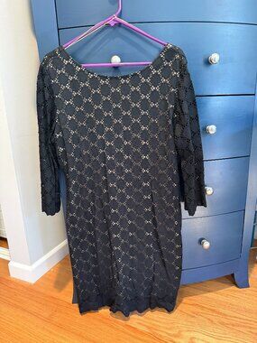 Black Lace Midi Dress